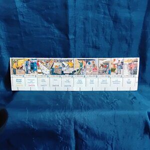 Uncirculated USA 1973 U.S. Postal Service Complete Strip of Ten 8 Cent Stamps!!